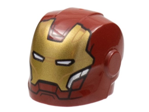 Lego New Iron Man Dark Red Minifigúrková prilba 28631pb20