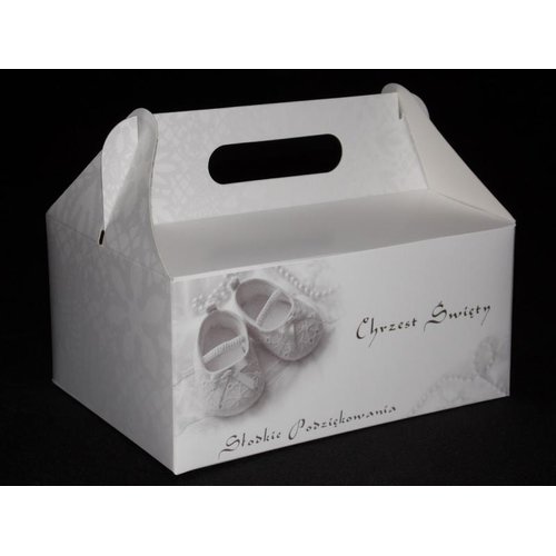 BOX NA KRST SVÄTÝ KRST 19x14x9cm ČERVENÝ PLAST