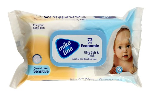 Mike Line Vlhčené obrúsky 72 ks SENSITIVE