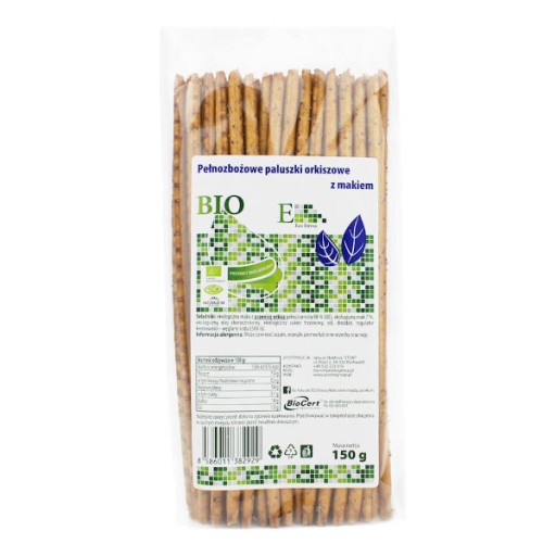 Celozrnné špaldové tyčinky s makom BIO 150g