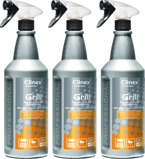 Clinex Grill - Tekutina na pripáleniny, na čistenie grilu a rúry 1l