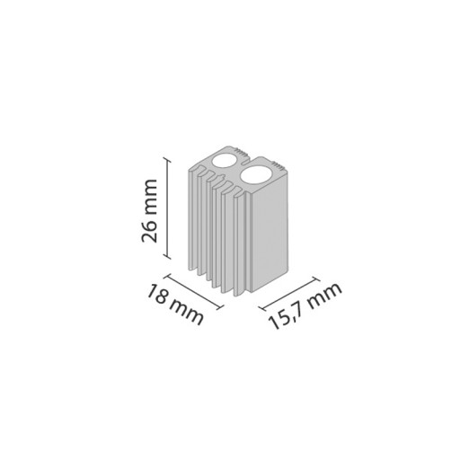 Sklenený klin 4/6MM LAGUNA