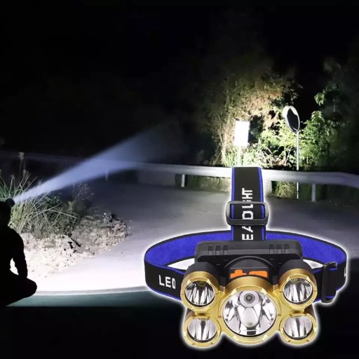 HLAVOVÁ LAMPA VÝKONNÁ HLAVOVÁ LAMPA NABÍJACIA USB LED