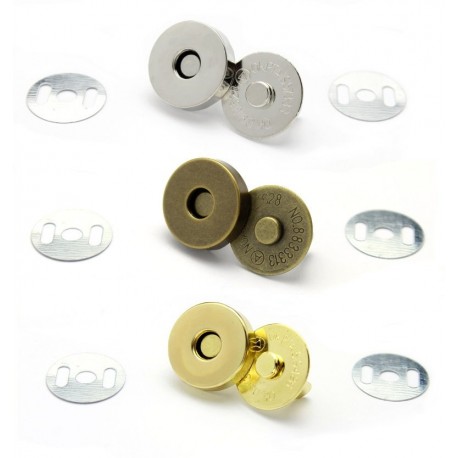 MAGNETICKÝ UZÁVER MAGNET NA TAŠKU 18mm 10 ks