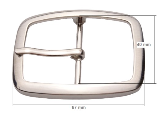Dámska pracka na opasok 40 mm 4 cm strieborná