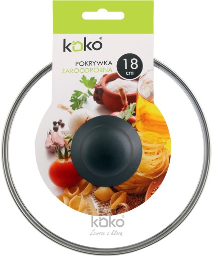 KOKO - Žiaruvzdorné veko - sklo - 18 cm