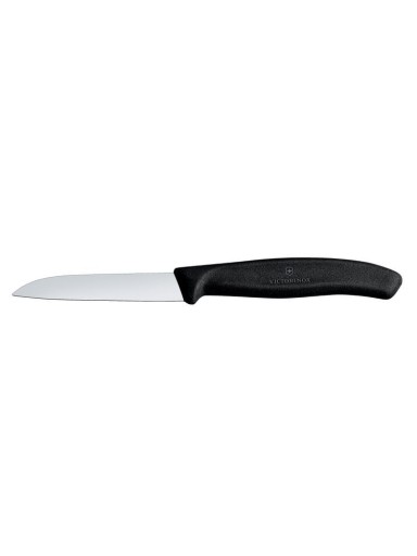 Zúbkovaný nôž na zeleninu 8 cm čierny Victorinox