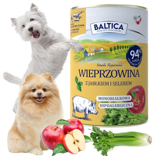 BALTICA mokré krmivo pre psov BRAVČOVÉ JABLKO bezobilné prémiové 400g