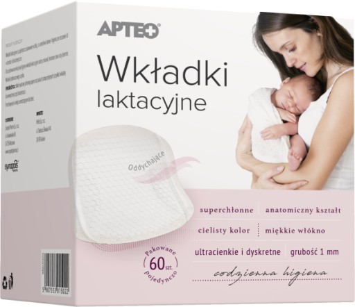 Diskrétne vložky na dojčenie, 60 ks