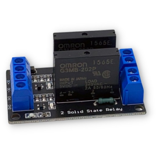 OMRON 5V Low Trig 2-kanálový reléový modul SSR