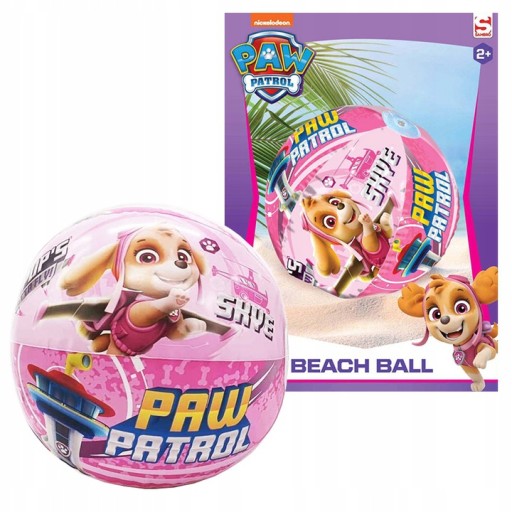 PAW PATROL SKYE POOL PLÁŽOVÁ LOPTA 35 CM