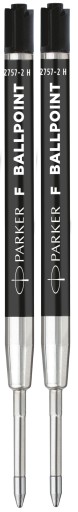 Náplne do pera Parker BLACK (F) 2 ks.