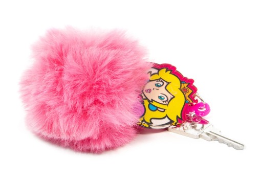 Kľúčenka Super Mario Princess Peach s brmbolcom
