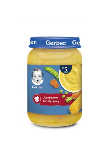 GERBER zeleninová polievka s teľacím mäsom 190g