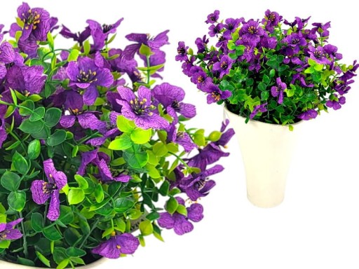 Umelá Petúnia Pelargonium Surfinia Kvety na balkón 1 ks - fialová