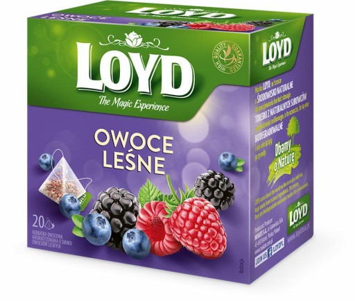 Ovocný čaj v pyramídach Loyd lesné plody 20 ks