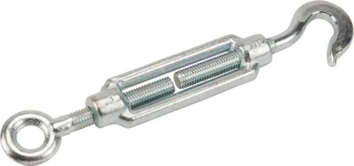 Pozinkovaný napínací hák s okom 12 mm
