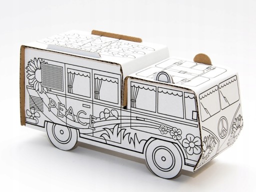 KARTÓNOVÉ VOZIDLO NA LAKOVANIE FAREBNÉHO AUTA