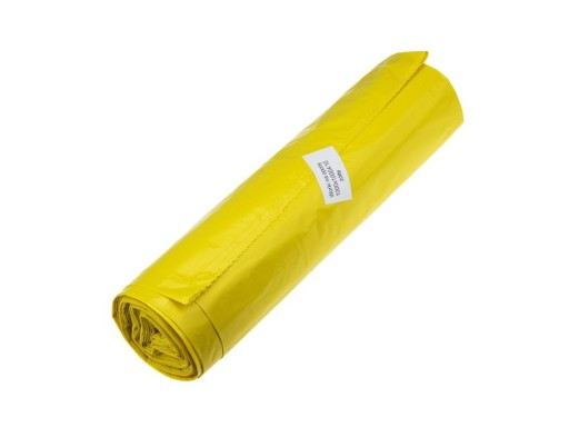 LDPE vrecia na pneumatiky kolies 100x100cm žlté, 20 ks.