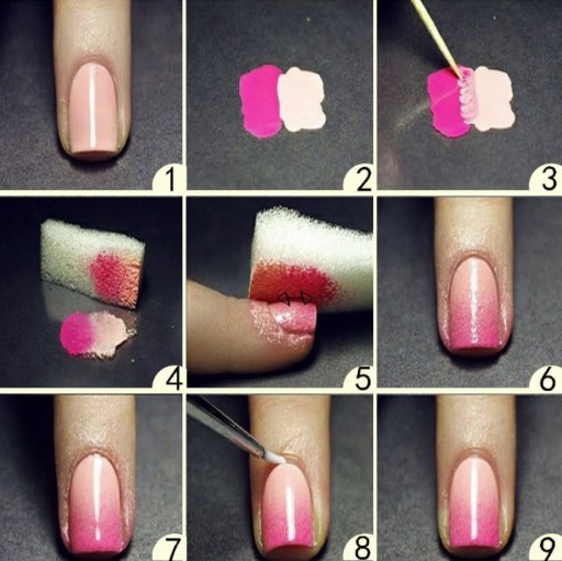 OMBRE MANIKÚRA SPONGE HYBRID MAKEUP GEL 10 ks.