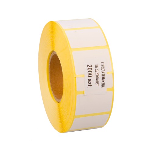 Termoetikety zebra 32x20 2000 ks na rolke