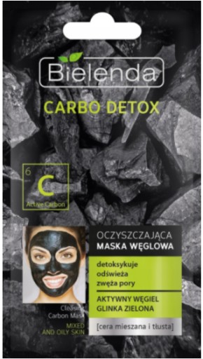 Bielenda Carbo Detox Čistiaca uhlíková maska