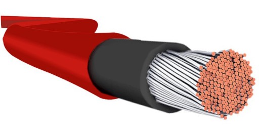 KÁBEL SOLÁRNY ČERVENÝ DRÔT 6mm2