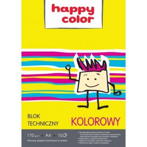 A4 farebný technický blok 170 g Happy Color