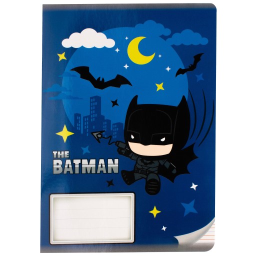 FAREBNÁ TROJRIADKOVÁ ŠKOLSKÁ KNIHA BATMAN A5/16K
