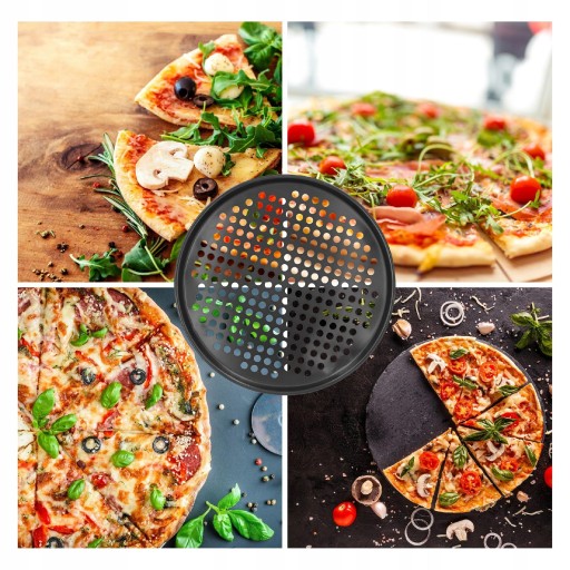 Plech na pečenie PIZZA TANIER 32 cm na torty, oceľový, nepriľnavý