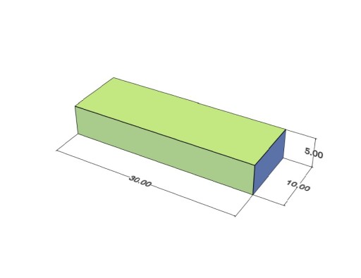 Neodymový tanierový magnet MPŁ 30x10x5 N45
