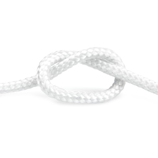 BIELE POLYPROPYLÉNOVÉ LANO Silné pletené lano 8mm 10M