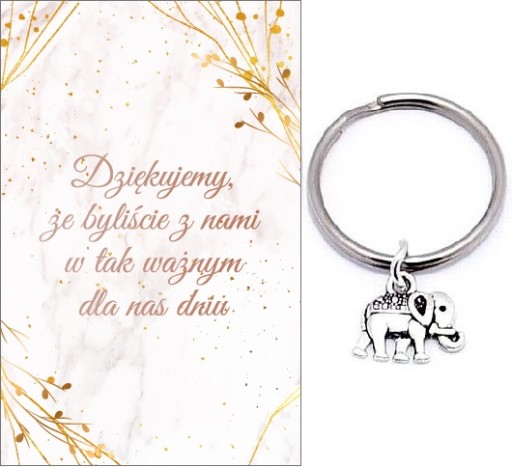 ĎAKUJEME HOSTOM DARČEK SVADOBNÝ SVADOBNÝ SVADOBNÝ SLON SPOMIENKY KĽÚČOVKA
