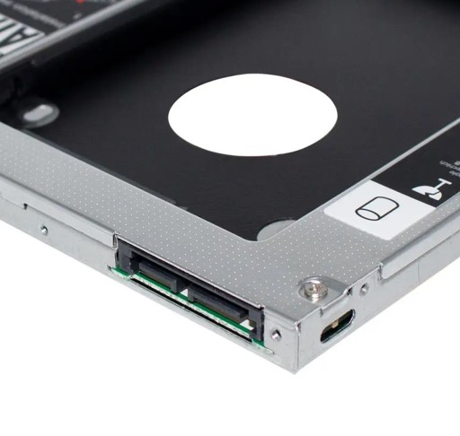KRYTOVÝ RÁM DRŽIAK VRECKO PRE SSD HDD LAPTOP MIESTO CD DVD SATA 12,7 mm.