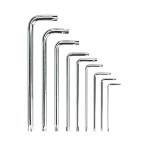 Torx imbusové kľúče, Torxy, 9 ks. T10 – T50