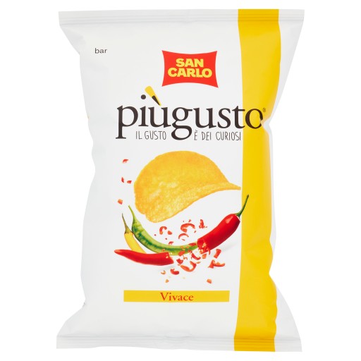 Chipsy z Talianska San Carlo Piu Gusto Vivace Peppers 150g