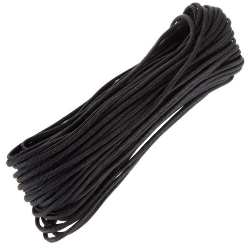 BSH - SUPER SILNÝ ODOLNÝ PARACORD SURVIVAL ČIERNA 30m / 180 kg