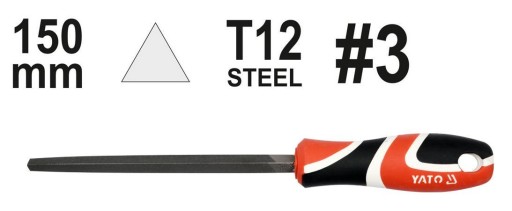 TROJUHOLNÍKOVÝ KOVOVÝ PILNÍK 150MM rez 3