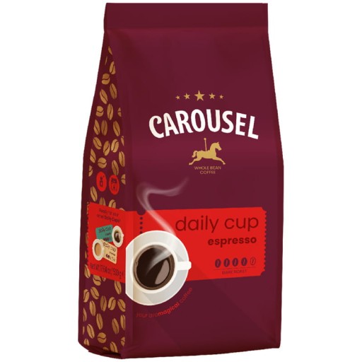 Carousel Coffee Daily Cup Espresso zrnková káva 500g