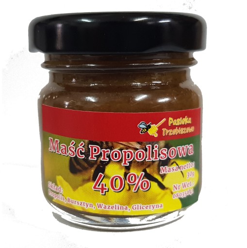 Propolisová masť 40 % so sedimentom z včelnice Trzebiszewo