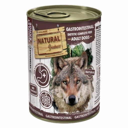Natural Greatness Gastrointestinal Mokré vlhké gastro krmivo pre psov 400g