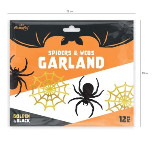 Banner GARLAND SPIDERS pavučiny HALLOWEEN 250cm