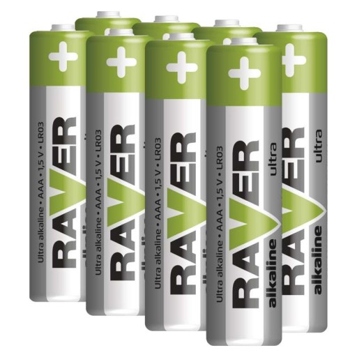ALKALICKÁ BATÉRIA TENKÁ TYČ AAA 1,5V 8 KS