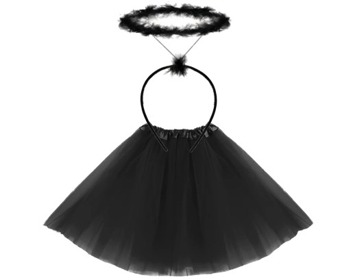 tylová tutu sukňa pre dievčatá MODRÝ OUTFIT 40CM