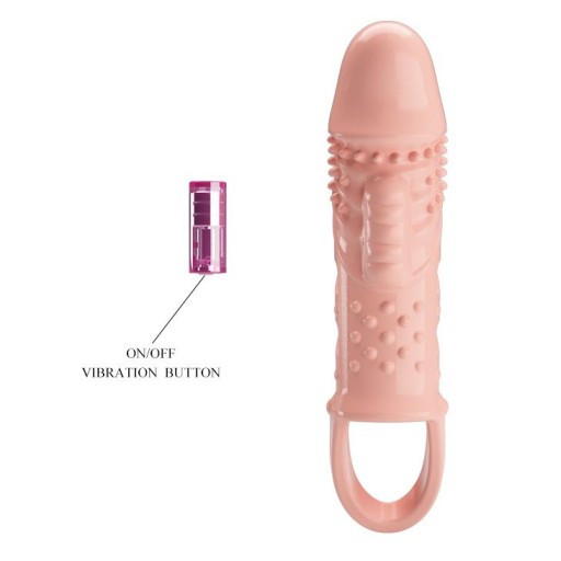Návlek na zahusťovanie penisu so sexuálnymi vibráciami