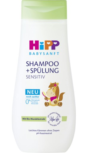 Jemný šampón HiPP uľahčuje rozčesávanie