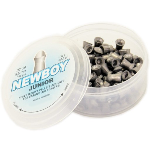 NEWBOY JUNIOR pelety 5,5mm ťažký klenutý hríb .22
