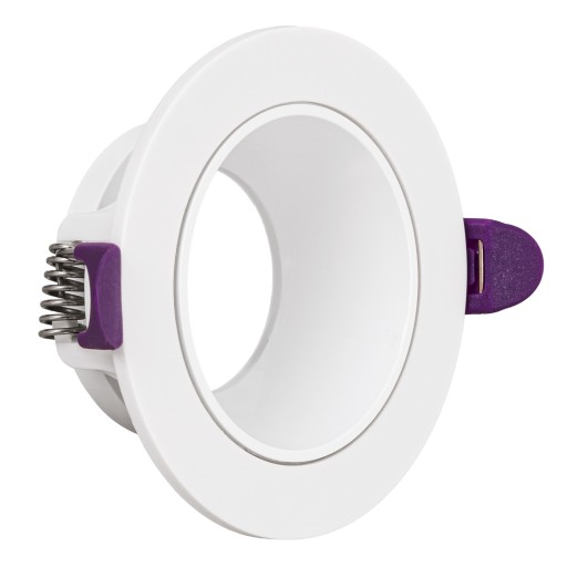 4X Zapustená halogénová lampa MOVABLE GU10 White LED Eyelet Zapustená LED