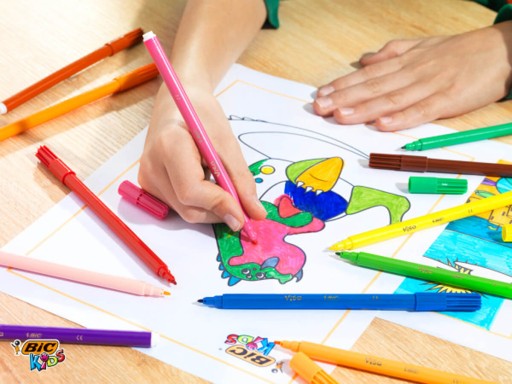 UMÝVAJÚCE ŠKOLSKÉ VÝLETY BIC KIDS ZNAČOVAČE VÍZA 24 FARIEB