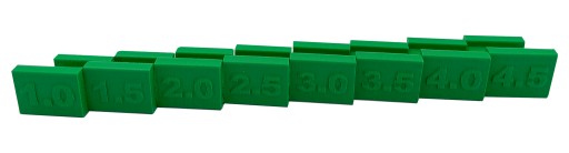 Dištančné podložky NA NASTAVENIE VPREDU, medzera 4mm, 4 ks